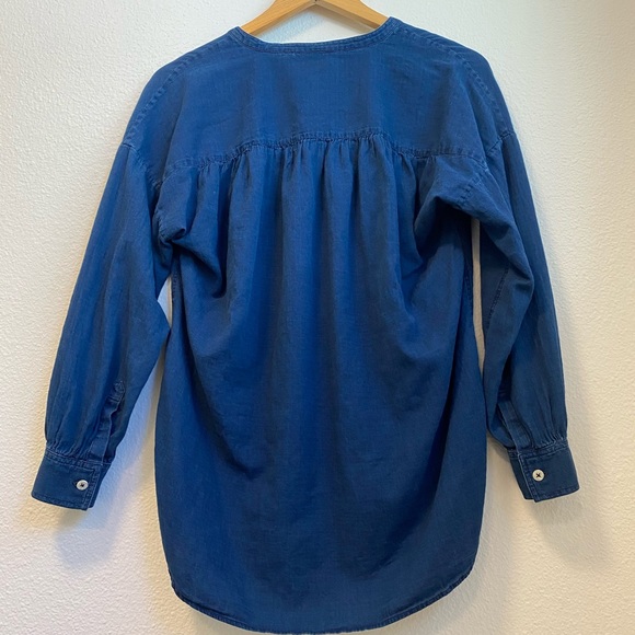 Massimo Dutti Navy Popover Blouse - Picture 10 of 12